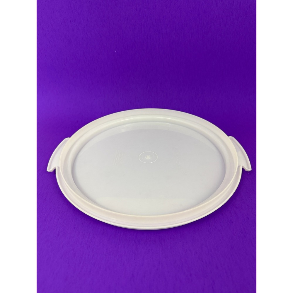 Tupperware Replacement Cake Taker Bottom Base White Round with Handles 684-1